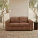 Inglewood Vintage Brown Derby Leather 64" Loveseat