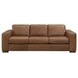 Inglewood Vintage Brown Derby Leather 92" Sofa
