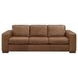 Inglewood Vintage Brown Derby Leather 91" Queen Sleeper Sofa