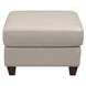 Millbrook Taupe Plain Leather Upholstered Rectangular Ottoman