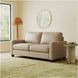 Millbrook Taupe Plain Leather 60" Loveseat