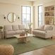 Millbrook Taupe Plain Leather 60" Loveseat
