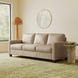 Millbrook Taupe Plain Leather 84" Sofa
