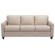 Millbrook Taupe Plain Leather 84" Sofa