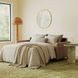 Millbrook Taupe Plain Leather 85" Queen Sleeper Sofa