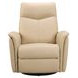 Inman Taupe Leather Swivel Glider Power Recliner with Power Headrest and USB Charging