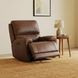 Highland Brown Coffee Leather Zero Gravity Glider Power Recliner with Power Headrest and USB Charging