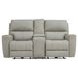 Laredo Cement Leather 77" Zero Gravity Power Reclining Console Loveseat with Power Headrest and USB Charging