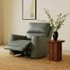 Laredo Sage Moss Leather Zero Gravity Glider Power Recliner with Power Headrest and USB Charging