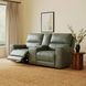 Laredo Sage Moss Leather 77" Zero Gravity Power Reclining Console Loveseat with Power Headrest and USB Charging