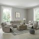 Laredo Cement Leather 87" Zero Gravity Power Reclining Sofa with Fold Down Center Console and USB Charging