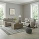 Laredo Cement Leather 87" Zero Gravity Power Reclining Sofa with Fold Down Center Console and USB Charging