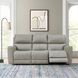 Laredo Cement Leather 87" Zero Gravity Power Reclining Sofa with Fold Down Center Console and USB Charging