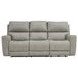 Laredo Cement Leather 87" Zero Gravity Power Reclining Sofa with Fold Down Center Console and USB Charging