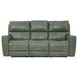 Laredo Sage Moss Leather 87" Zero Gravity Power Reclining Sofa with Fold Down Center Console and USB Charging