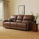 Highland Brown Coffee Leather 90" Zero Gravity Power Reclining Sofa with Power Headrest and USB Charging