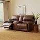 Highland Brown Coffee Leather 79" Zero Gravity Power Reclining Console Loveseat with Power Headrest and USB Charging
