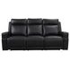 Valley Black Leather Zero Gravity Power Reclining Living Room Set with Power Headrest and USB Charging