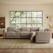 Ridgeway Gray Shark Leather Modular Zero Gravity Power Reclining Sectional with Power Headrest