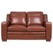 Ellery Brown Auburn Leather Living Room Set