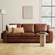 Ellery Brown Auburn Leather Living Room Set
