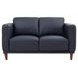 Beckett Midnight Blue Leather Living Room Set