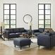 Beckett Midnight Blue Leather Living Room Set