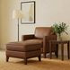 Weston Highland Saddle Leather Upholstered Accent Chair