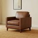 Weston Highland Saddle Leather Upholstered Accent Chair