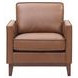 Weston Highland Saddle Leather Upholstered Accent Chair