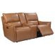 Portland Desert Leather 73" Lay Flat Power Reclining Console Loveseat with Power Headrest and USB Charging