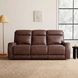Sydney Brown Heritage Leather 84" Zero Gravity Power Reclining Sofa with Power Headrest and USB Charging