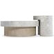 Pincio Millstone and Trevin Round Faux Stone Top Cocktail Table