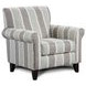 Grande Mist Blue and Gray Upholstered Accent Chair