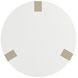 Axiom Linear Grey And White Plaster Round Chairside Table