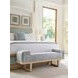 Sunset Key Abbott Gray Leather Upholstered 62" Bed Bench