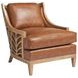 Los Altos Marion Brown Leather Upholstered Accent Chair