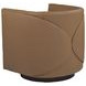 Ingrid Tan Leather Upholstered Swivel Chair