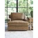 Millington Brown Leather Upholstered Accent Chair by Barclay Butera