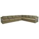 Millington Green Leather 4 Piece Modular Sectional by Barclay Butera