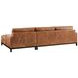 Horizon Bronze 110" Leather Upholstered LAF Sectional