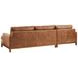 Horizon Calais Brass 110" Leather Upholstered RAF Sectional
