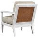 Splashes Beige Leather Upholstered Chair