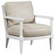 Splashes Beige Leather Upholstered Chair
