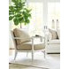 Splashes Beige Leather Upholstered Chair