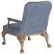 Hollis Blue Leather Upholstered Chair