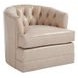 Cliffhaven Beige Leather Upholstered Swivel Chair