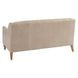 Hyland Park Beige Leather Upholstered 60" Settee