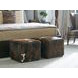 Colby Brown Leather Upholstered Ottoman