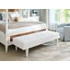 Lagunita White Leather Upholstered Bench